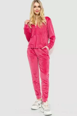 Спорт костюм женский велюровый, цвет розовый, 244R20304