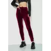 Спорт штаны женские велюровые, цвет бордовый, 244R5571